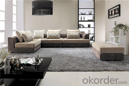 Living Room Sofa Set Fabric Material Velour Model 802-2 System 1