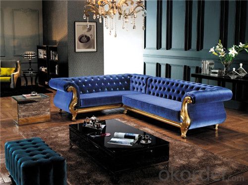 Living Room Sofa Set Velvet Material Model 837