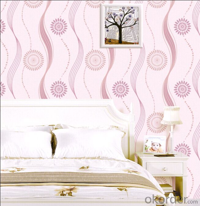 Non-woven Wallpaper Rural Style Flower Bedroom Decoration Wallpaper
