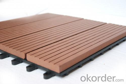 WPC DIY decking Floor/wpc DIY flooring/wpc interlocking decking tiles System 1