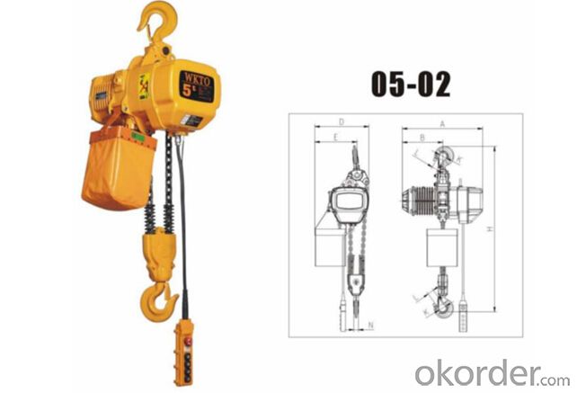 DHK 3ton Chain Hoist Electric High Quality