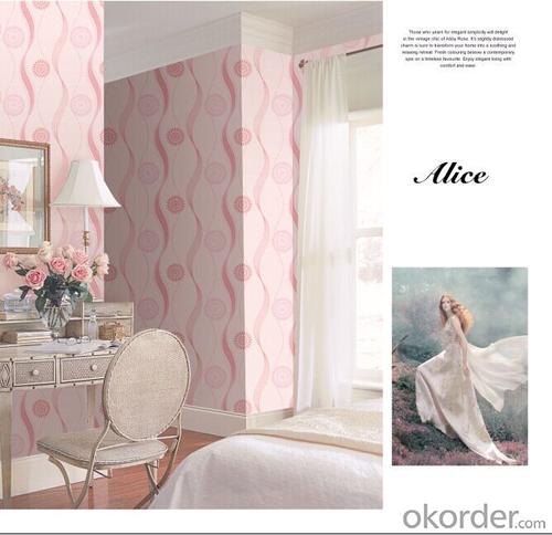 Non-woven Wallpaper Decorative Flower Home Decoration Wallpaper System 1