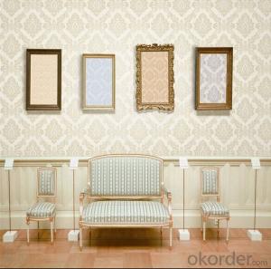 PVC Wallpaper Italy Simple Design Paper Backed Decorative Wallpaper