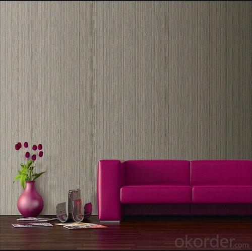 PVC Wallpaper Small String Embossing Modern Design Wallpaper System 1