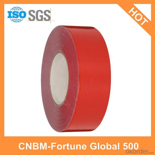 Polyethylene Coated Cloth Tape - Custom Made Red Cloth Tape System 1