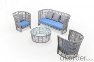 Round Rattan High Back Outdoor Sofa Set   CMAX-SS005LJY System 1