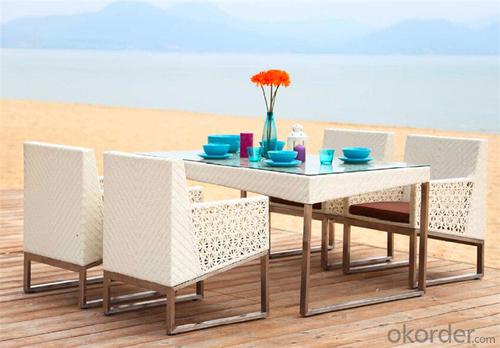 White Rattan Garden Set for Outdoor Furniture Garden Patio  CMAX-DS004MYX System 1