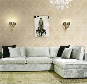 PVC Wallpaper Fashion European Style TV Suitable for Bedroom