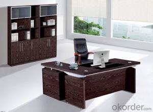 Office Table/Commerical Desk Classical Boss Table Solid Wood/MDF/Glass with Best Price CN802
