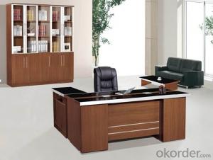 Office Table/Commerical Desk Classical Boss Table Solid Wood/MDF/Glass with Best Price CN807