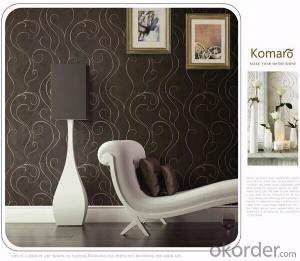 PVC Wallpaper Washable Waterproof Wallcovering for Home or Hotel Wall Decoration System 1