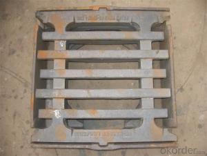 Manhole Cover Square  with Frame EN124 D500 Foundry Stock