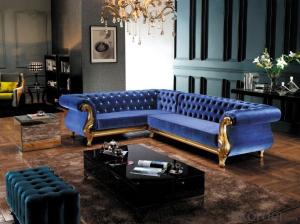 European Style Chesterfield Sofa of Fabric Material