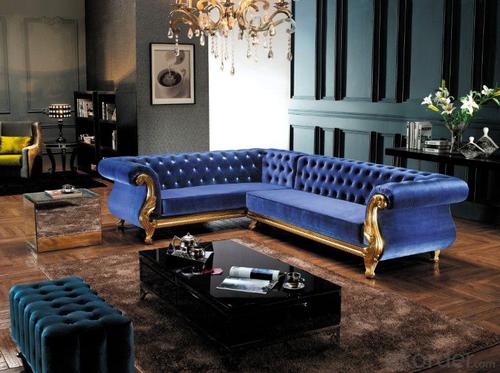 European Style Chesterfield Sofa of Fabric Material System 1