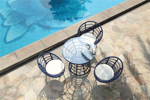 Round Rattan Dinning Set with 6 Chairs CMAX-DC010LJY System 1