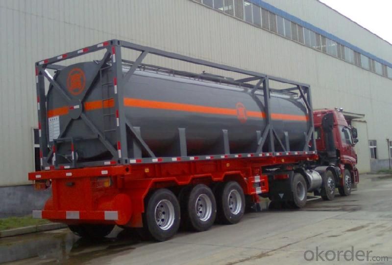 40FT Cement Shipping Tank Container for Storing Fuel and Gas real-time