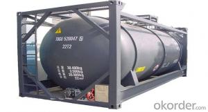 40FT Cement Shipping Tank Container for Storing Fuel and Gas