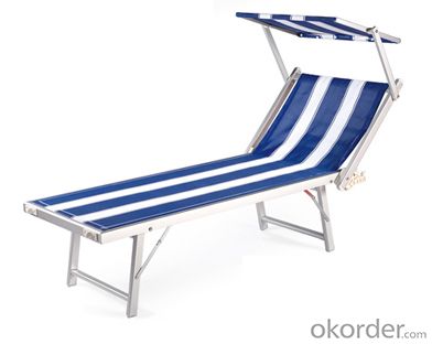 SGS certificated Recling Outdoor Pool Beach Adjustable Textilene Sun Lounger System 1