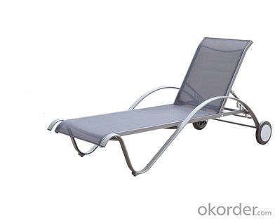 Textilene Sun Lounger with Light Weight Folding Beach Bed