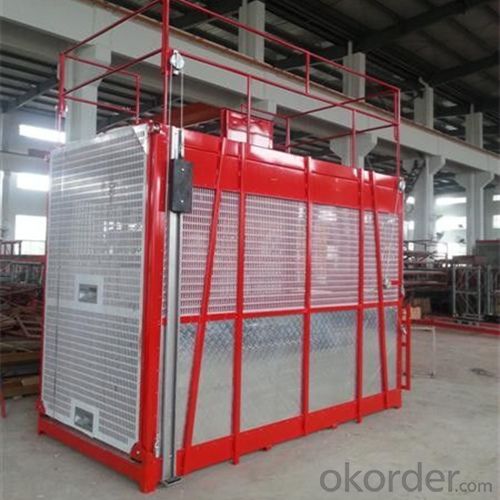 Building Hoist Single Cage Construction Lifting System 1