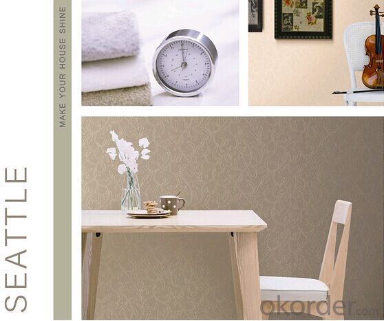 PVC Wallpaper S019 Korea Vinyl Household Oriental Home Washable Wallpaper for Kitchen System 1