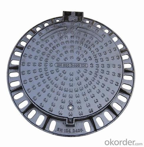 Manhole Cover Ductile Cast Iron Made in China on Sale Heavy Medium  Telecom Sew System 1