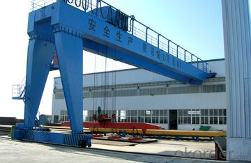 CE ISO SGS heavy duty double beam semi gantry crane