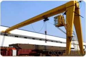Single girder semi gantry crane used in warehouse or workyard