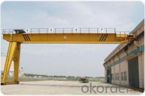 CE ISO SGS heavy duty double beam semi gantry crane
