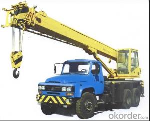 truck (rear eight tires) mounted with 10 Tons telescopic crane