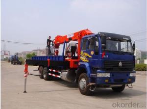 hydraulic cargo crane with FOTON truck chassis with 5tone to 7tone truck Euro 3 & Euro 4