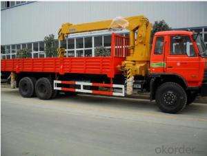Mounted truck 6x4 truck with 8ton loading crane for sale