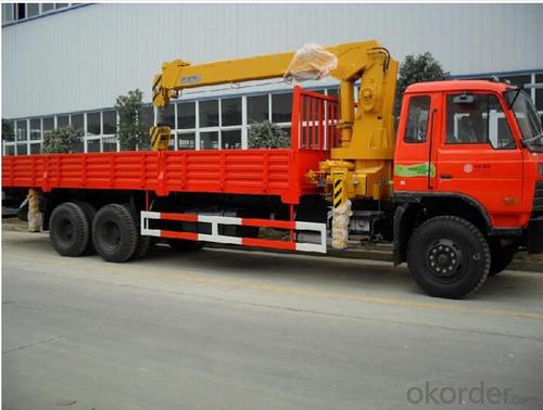 Mounted truck 6x4 truck with 8ton loading crane for sale System 1