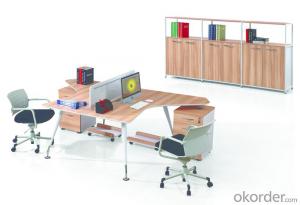Office Desk Commerical Table MDF/Glass with Low Price 8706 System 1
