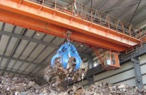 Clamshell Scrap Cargo Grab Bucket Double Beam Crane