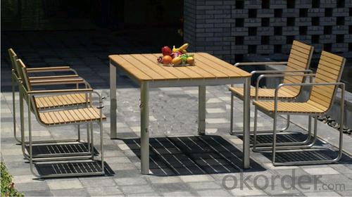 Funiture Outdoor Dining Sets with PVC PP Wood No Pollution and Durable System 1