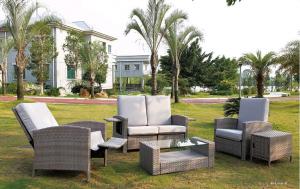 Outdoor Furniture Synthetic PE Rattan Garden Sofa Sets