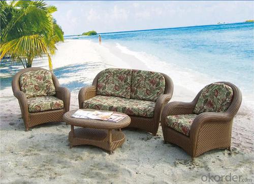 Outdoor Furniture Leisure Garden PE Rattan 4-pcs Sofa Sets with Cursion System 1