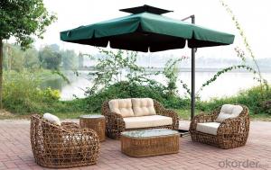 Outdoor Furniture Big Round Rattan Wicker Sofa Sets