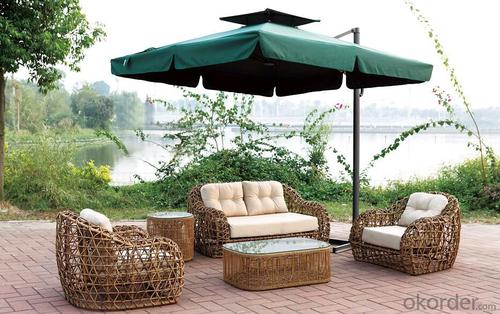 Outdoor Furniture Big Round Rattan Wicker Sofa Sets System 1