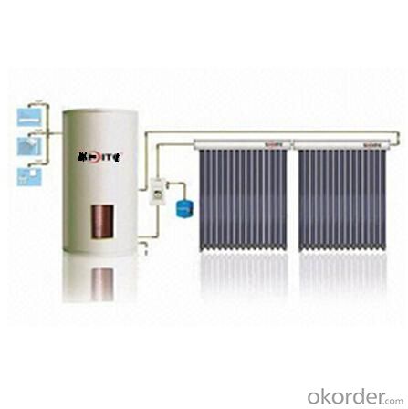 Split Solar Heating System with One Copper Coil Inside of Water Tank Model SS-M1 System 1
