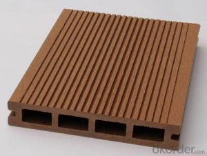 Solid Grey Color Wooden Plastic Composite WPC Manufactured Outdoor Decking