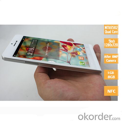 5inch Mtk6582 Android 4.4 GSM/WCDMA Smart Phone System 1