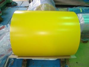 Pre-Painted Galvanized/Aluzinc Steel Sheet in Coils with good quality in yellow Color System 1