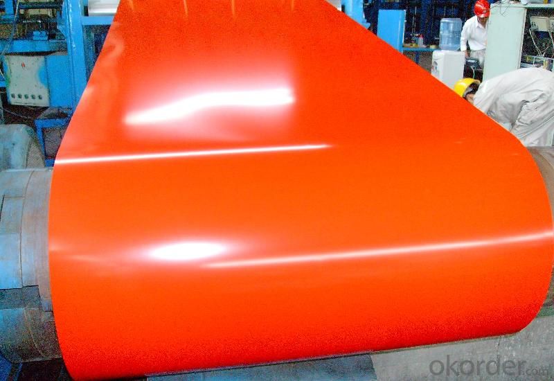 Pre-Painted Galvanized Steel Coil Orange Color in High Quality