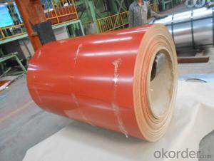 PPGI Color Coated Galvanized Steel Coil in Red Color with High Quality System 1