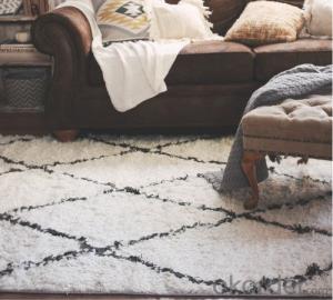 modern long pile 3d shaggy polyester carpet for floor