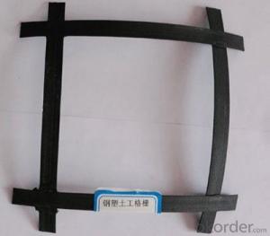 Biaxial plastic protect-support net used in coal mine