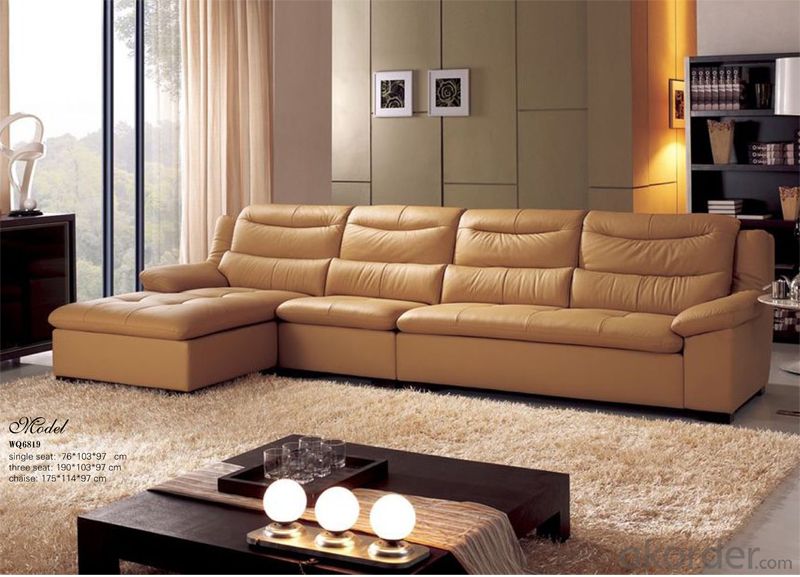 Indoor Furniture Leather Sofa Hot Selling Import Leather