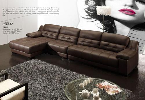 Indoor Furniture Very Comfortable Leather Sofa System 1